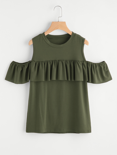 Schulterfreies T-Shirt