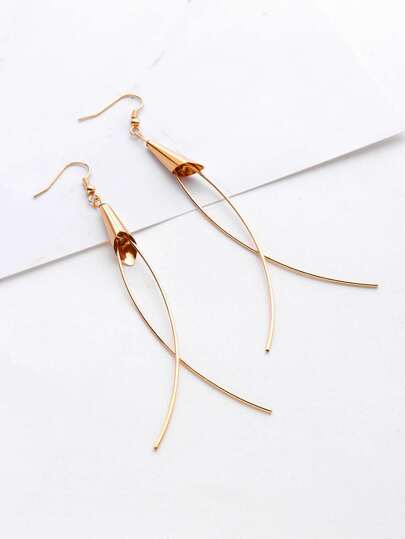 Minimalist Geometric Drop Earrings