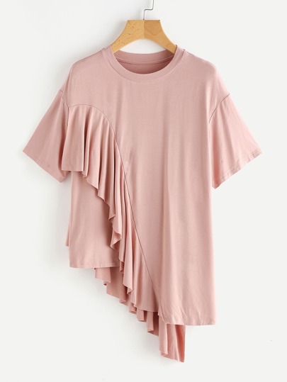 T-shirt con spalle scivolate