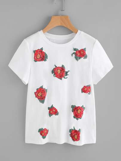 Flower Print Tee