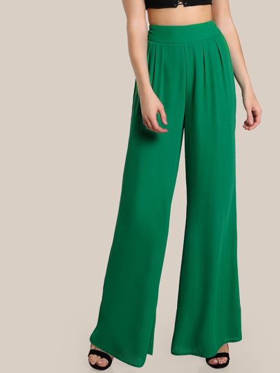 Pantalones palazzo con pernera ancha