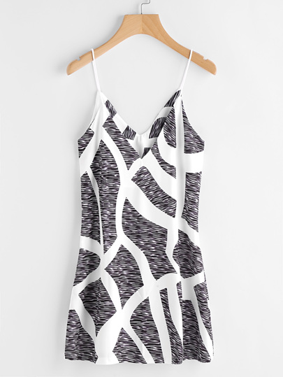 Cami Kleid mit Muster