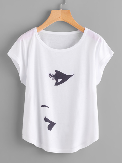 T-shirt con maniche dolman