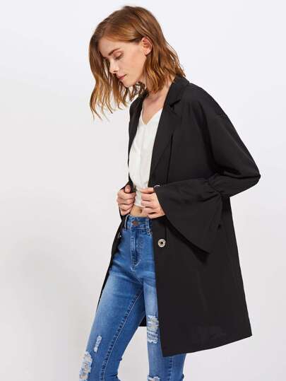 Blazer con maniche a campana