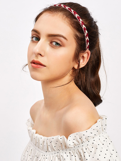 Two Tone Braided Hair Band