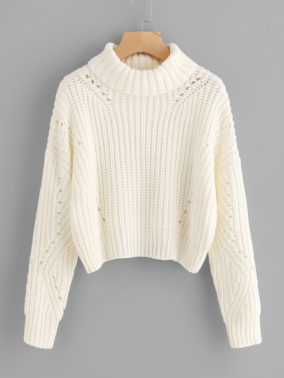Maglione con collo alto