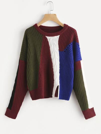 Maglione di blocco di colore