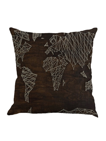 Enveloppe de coussin imprimée géométrique