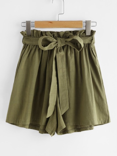 Pantaloncini con laccetti in vita