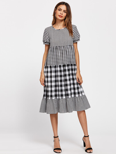 Kleid mit Puffärmeln