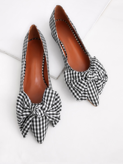 Gingham Flasche mit Schleife