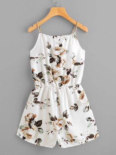 Mono con estampado floral al azar con cordón