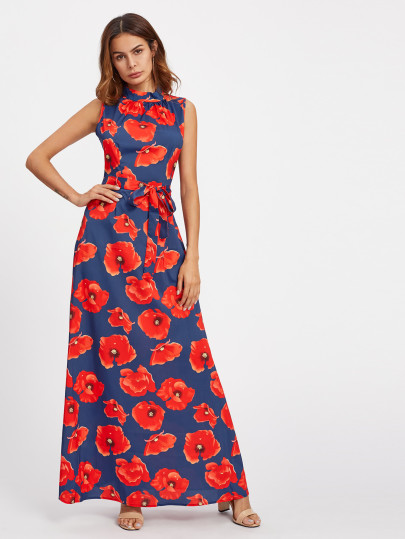 Vestito lungo floreale
