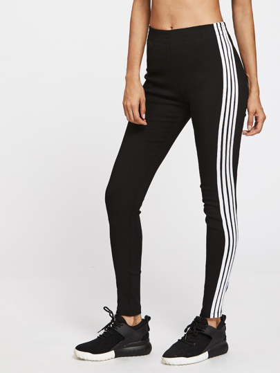 Striped Side Leggings