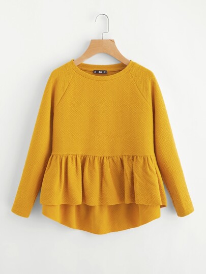 Felpa con maniche raglan