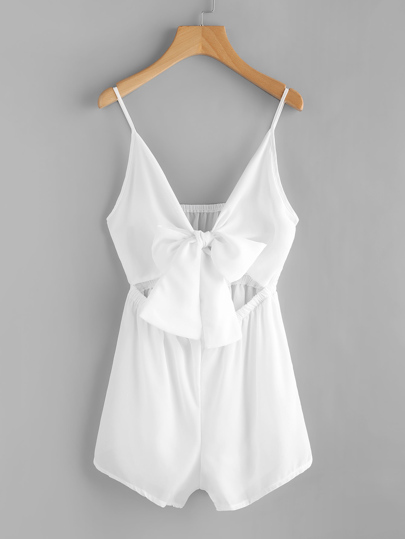Cami Jumpsuit mit Cut Out und Schleife vorn