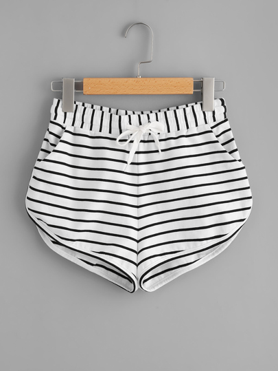 Pantaloni a strisce con fondo