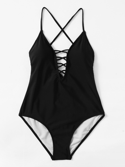 Set di bikini con scollo profondo