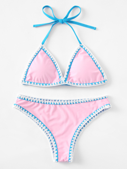 Set di bikini di triangolo