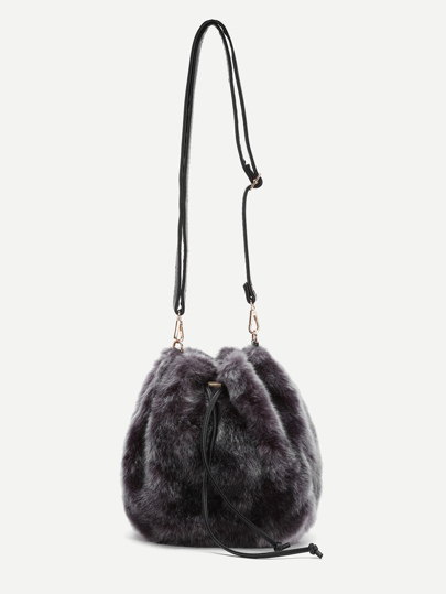 Sac porté épaule en forme de coquille en cuir faux
