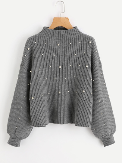 Maglione in maglia a coste