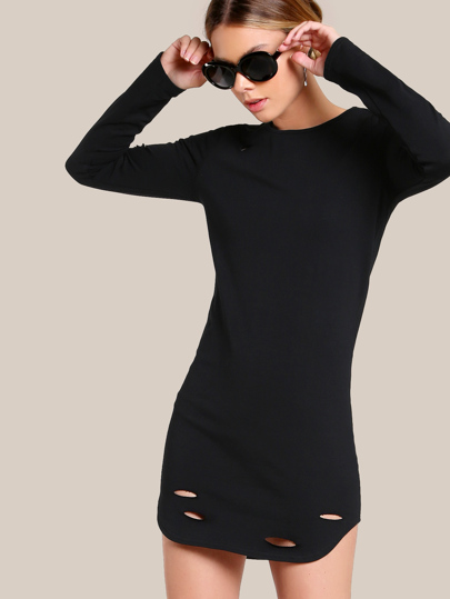 Robe avec détail de trou