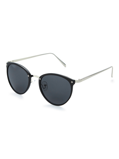 Skinny Frame Oval Lens Sunglasses