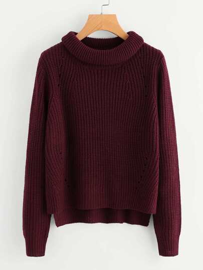 Maglione con collo alto