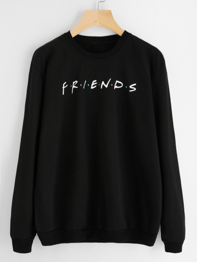 Letter Print Sweatshirt