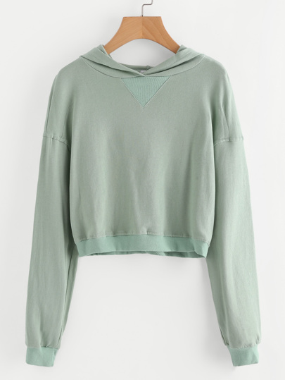 Sweat encapuchonné avec la chute de l\'épaule
