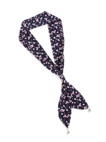 Calico Print Skinny Scarf