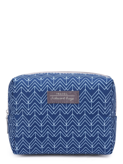 Geometric Print Accessory Case