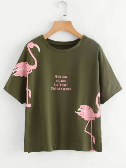 Dolman Sleeve Graphic Tee