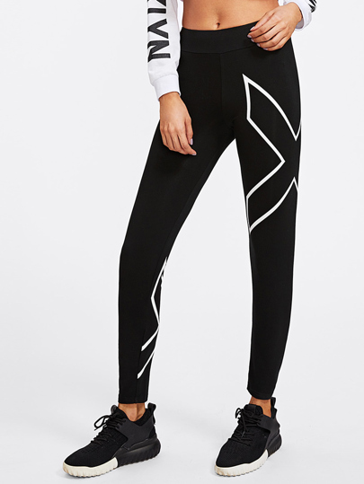 X Print Leggings