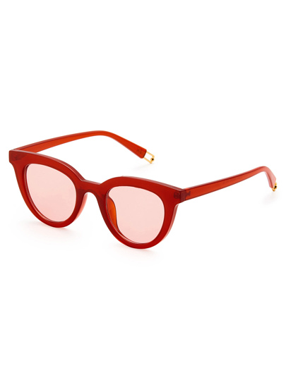 Tinted Flat Lens Sunglasses