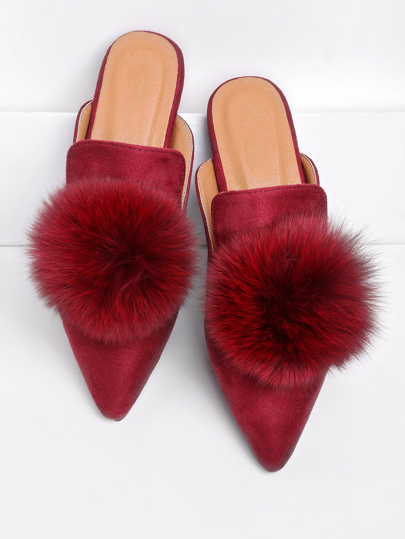 Slippers con pompon