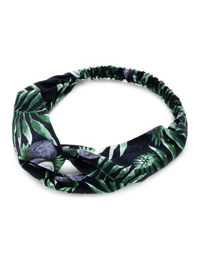 Jungle Print Twist Headband