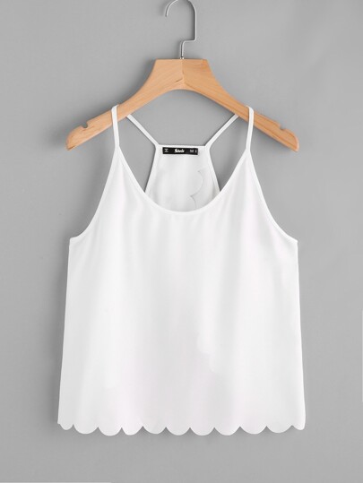 Camisole festonnée
