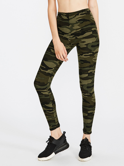Leggings imprimé de camouflage