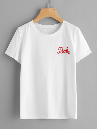 T-Shirt mit Buchstaben