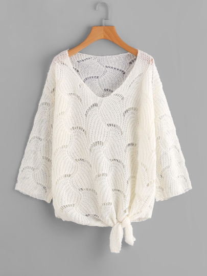 Maglione con scollo a v