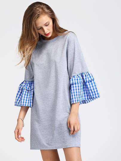 T-Shirt Kleid mit Flötehülse