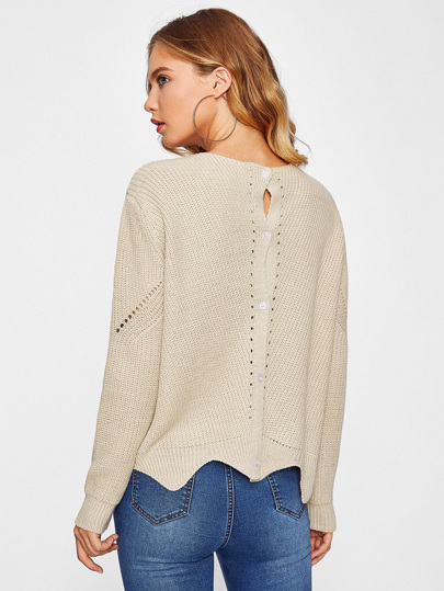Wave Hem Multiway Sweater