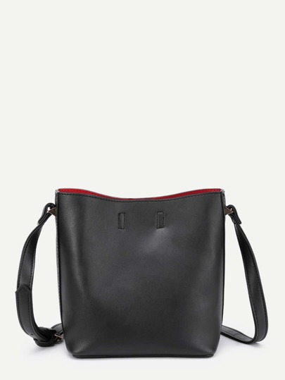 Simple PU Bucket Bag