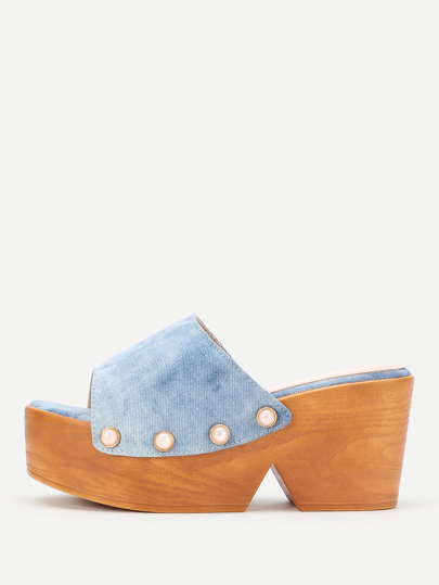 Sandali di jeans con zappa