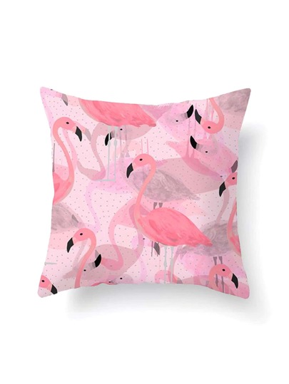 Taie d\'oreiller imprimée des flamants