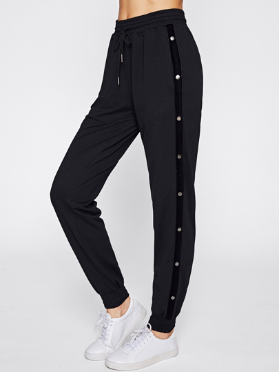 Buttoned Side Sweatpants