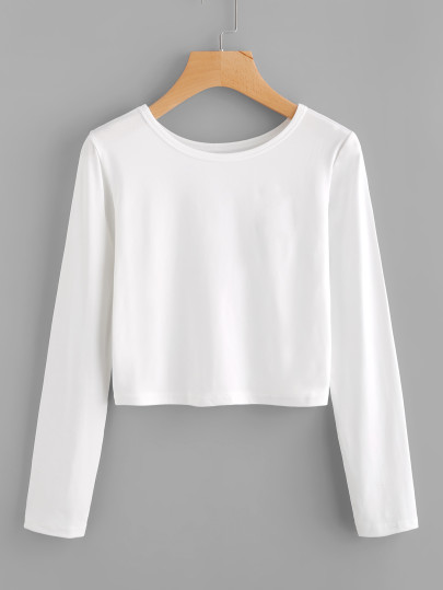 Camiseta básica con manga larga
