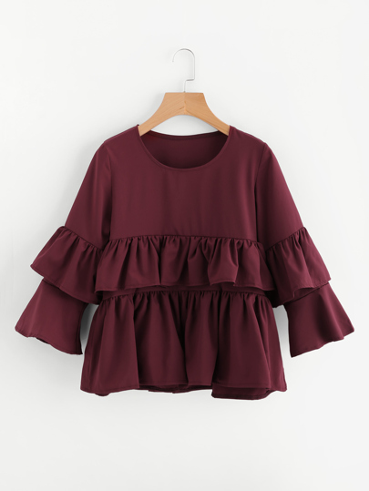 Blusa con volantes