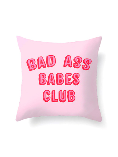 Letter Print Pillowcase Cover